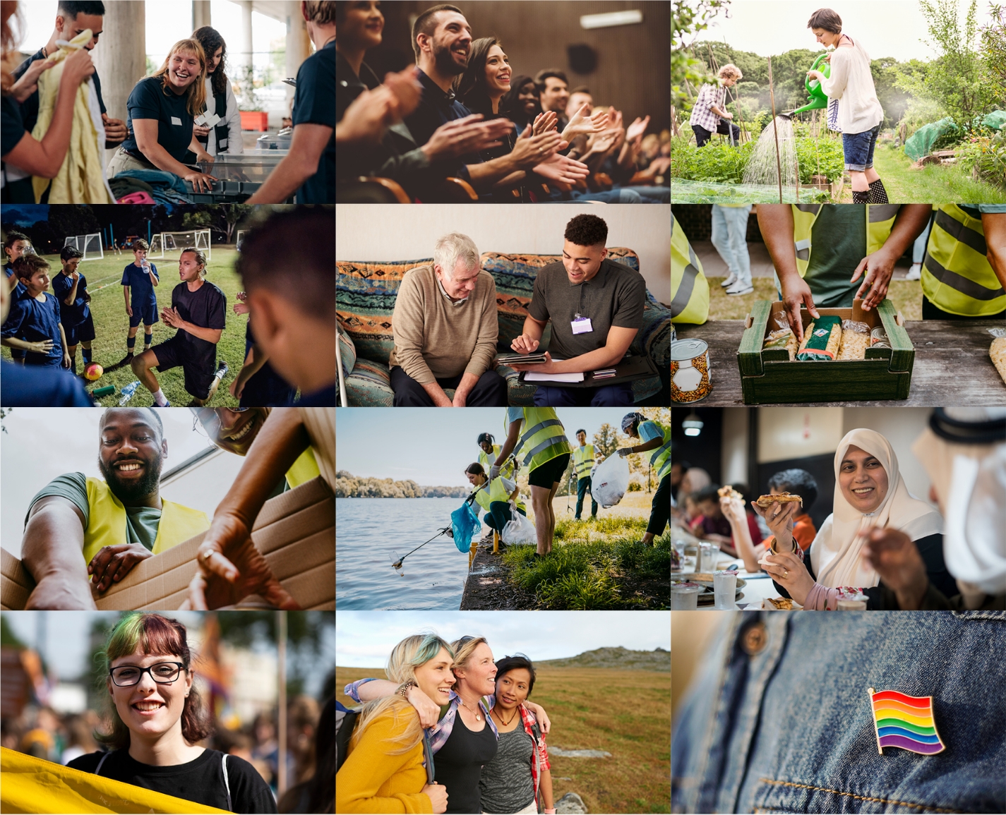 Grid of 12 sample images of civic university