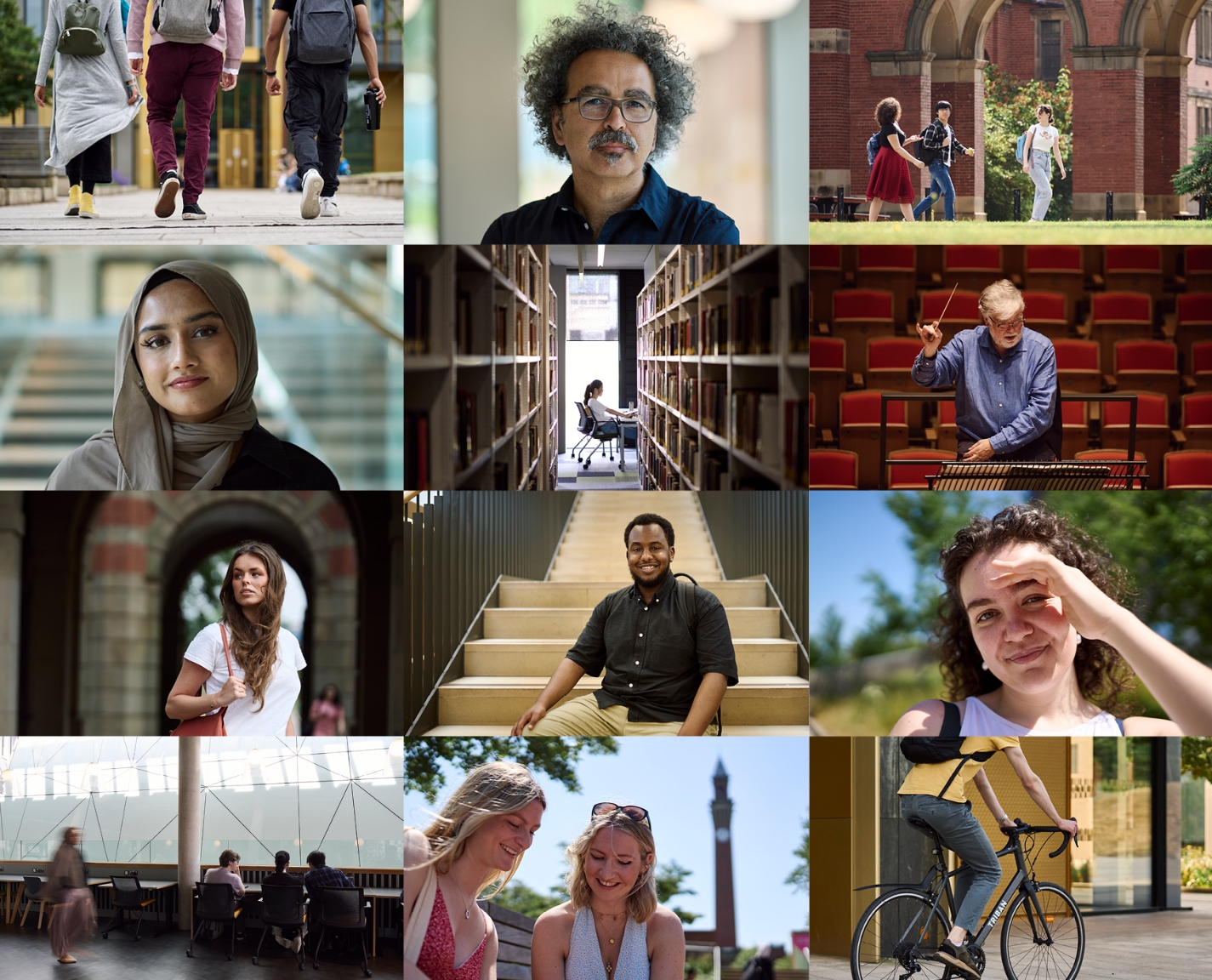 Grid of 12 sample images of people