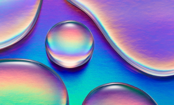 Tier 3 Abstract Image with coloured bubbles